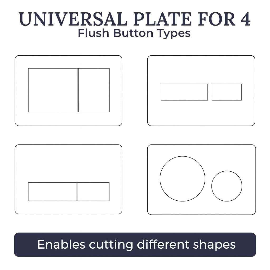 Bouton Poussoir Invisible M1 Edplit