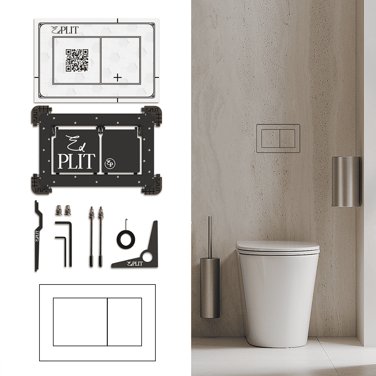 Bouton Poussoir Invisible M5 Edplit